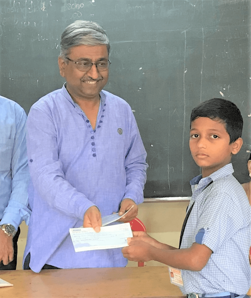 School Education fees sponsored by Gajanan Shanbhag and Ditya Shanbhag