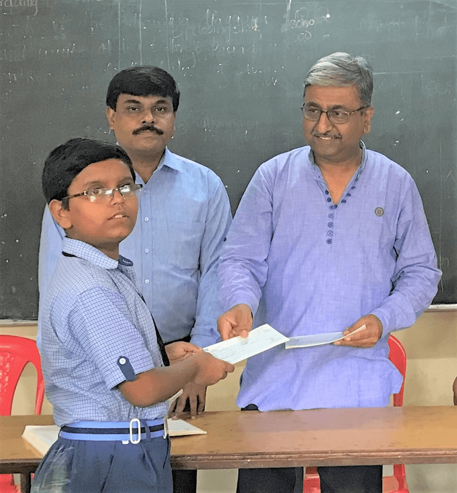 School Education fees sponsored by Raj K Sharma